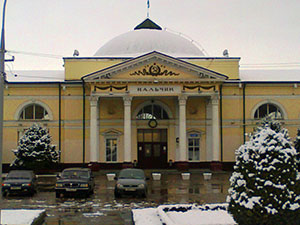 ЖД вокзал Нальчик зимой